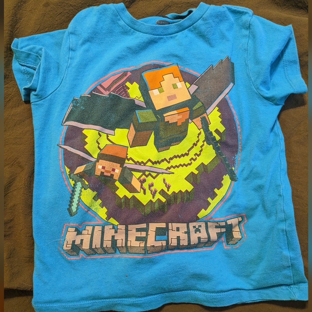 vintage Minecraft tee shirt collectors series
